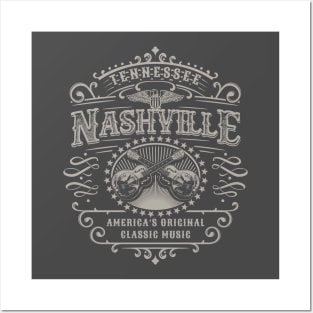 Nashville Music City Tennessee Posters and Art